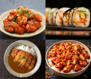 recette de poulet frit - coréen rolls curry tasty crousty